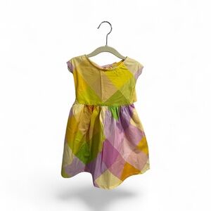 3T Mayoral Colorful Plaid Dress